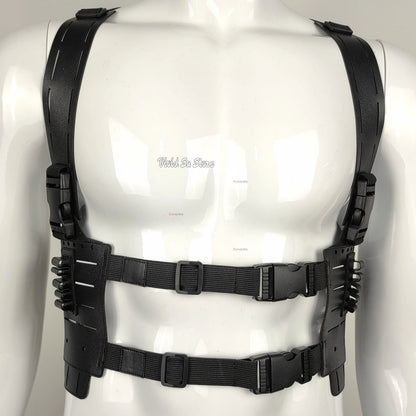 Residenttttt Evil Requiem Leon S for Halloween Costume and Kennedy Tactical Harness - badge / ADULT L
