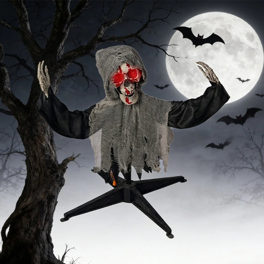 Halloween Skeletons Decoration with Motion Light and Sound Multiple Scene Horror Props for - CN
