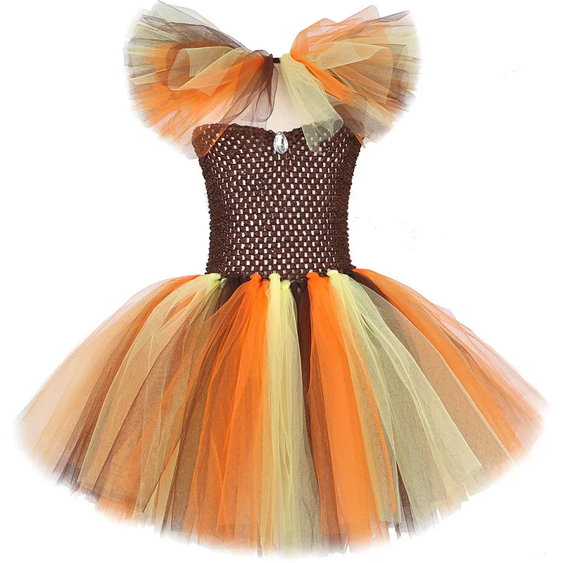 Girls Lion Tutu Halloween Costume