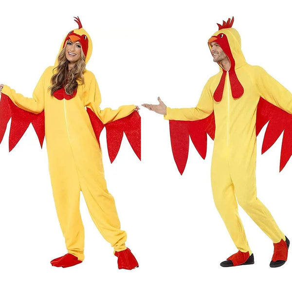 Adult Rooster Men Funny Animal Outfit Chicken Suit Comedy Bird Costume