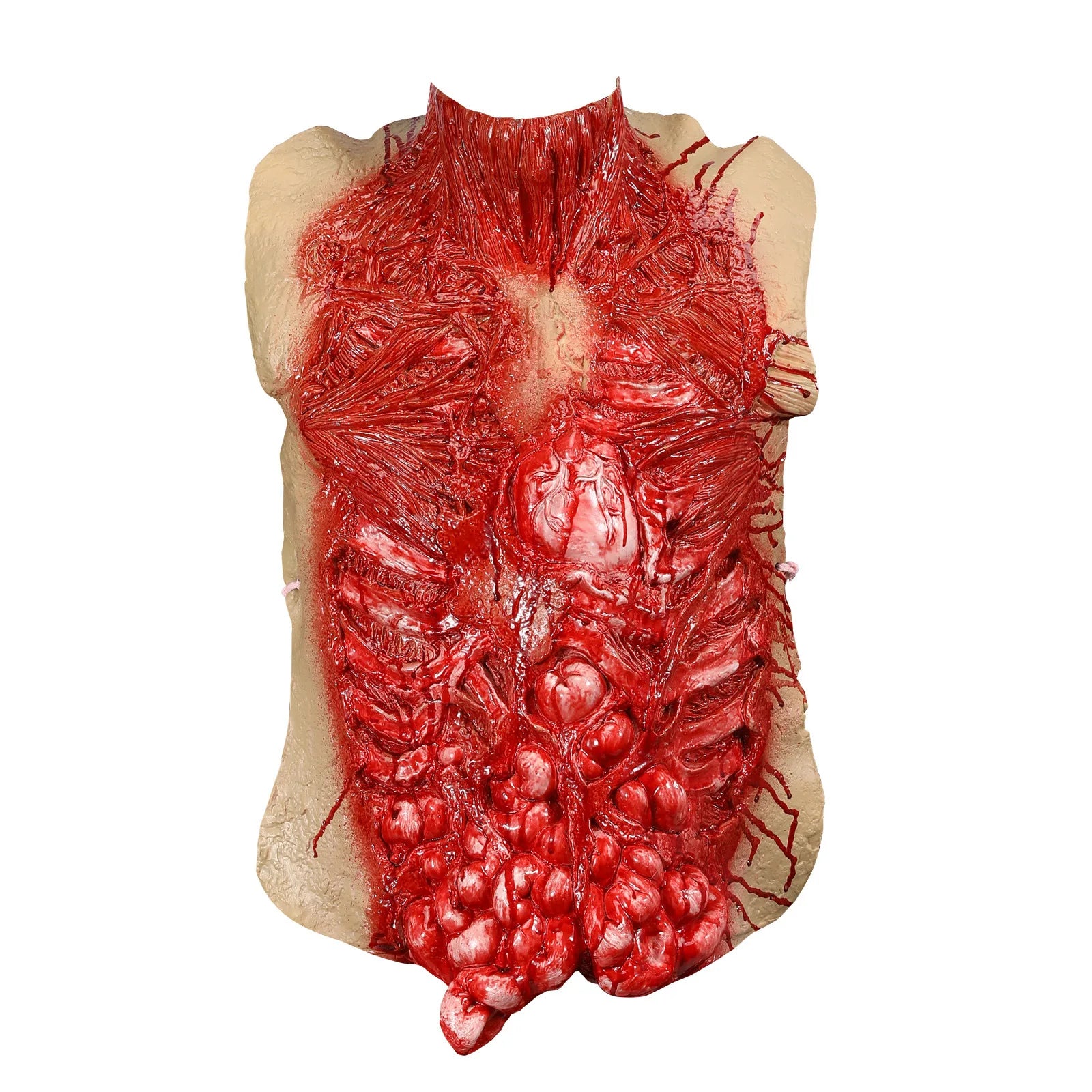 Bloody Intestine Torso Chest Scary Fake Body Parts Creepy Zombie Costumes Horror Halloween - View 6