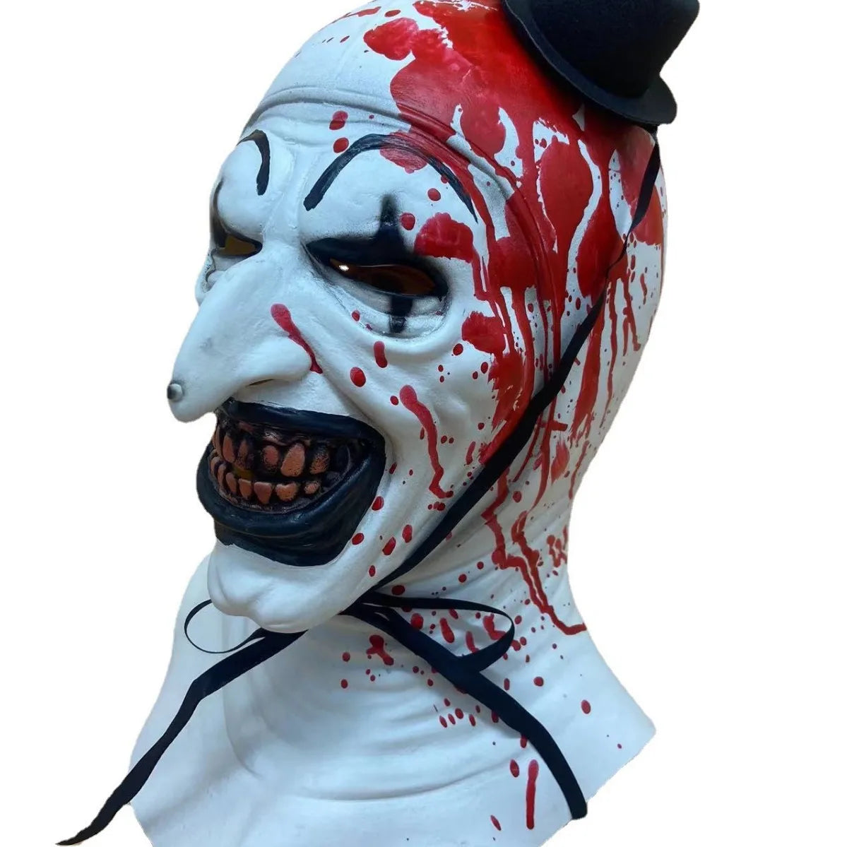 MaskArt the Clown Costume Movie Terrifier Art the Clown Costume Jumpsuit Mask Halloween - Mask / L