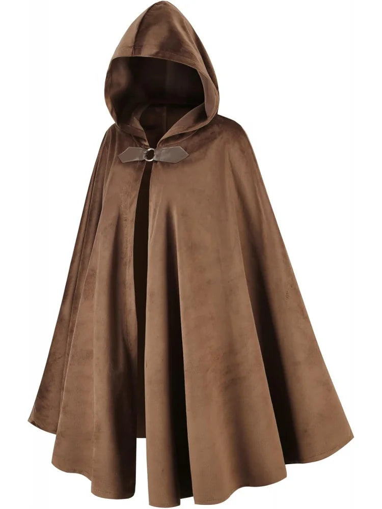 Medieval Victorian Velvet Hooded Halloween Cape - product image 2