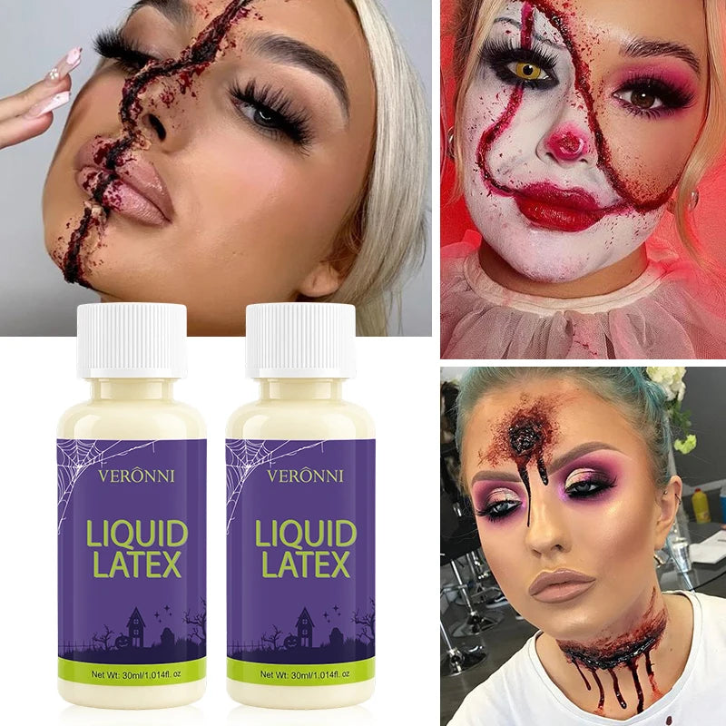 2/3pcs Liquid Latex SFX Makeup Kit Realistic Fake Skin Applicator - Realistic Wound Effects,Non-Toxic Safe - product image 3