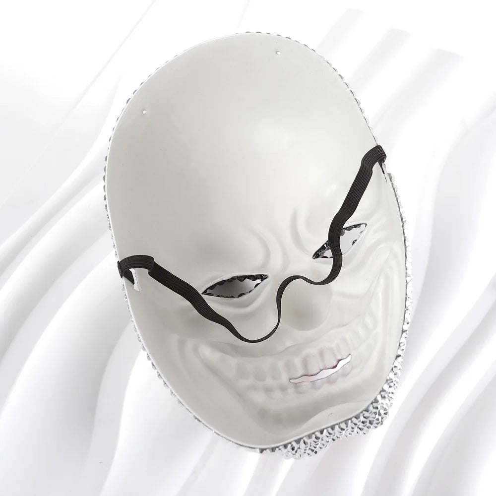 Bling Ghost Clown Mask for Men Costume Accessory Scary Women Mardi Gras Mask for - View 4