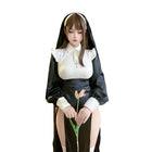 Nun costume + headwear (free stockings)