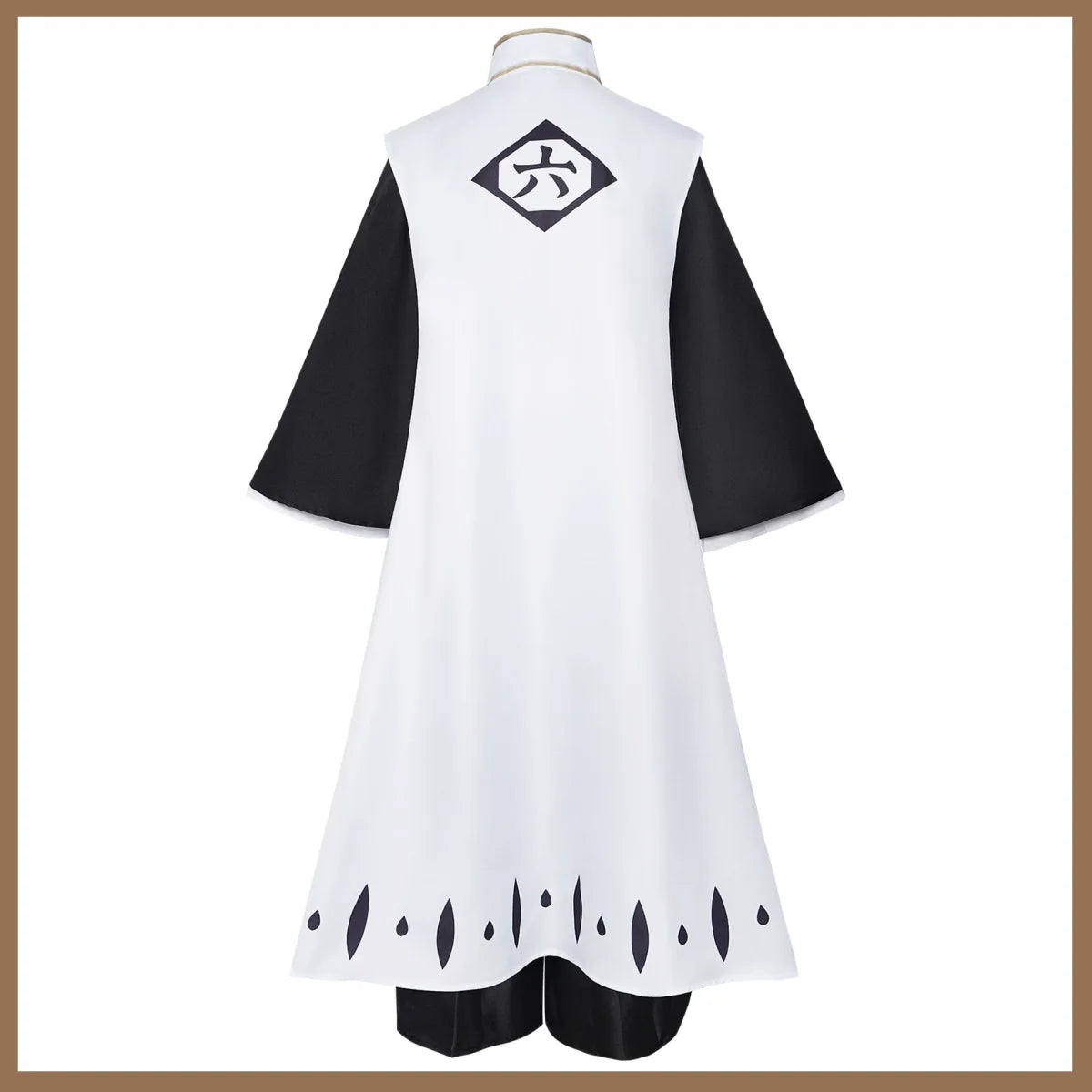 Anime Bleach Kuchiki Byakuya Costume Gotei 13 Captain White Cloak Combat Uniform Adult Man - suit / L