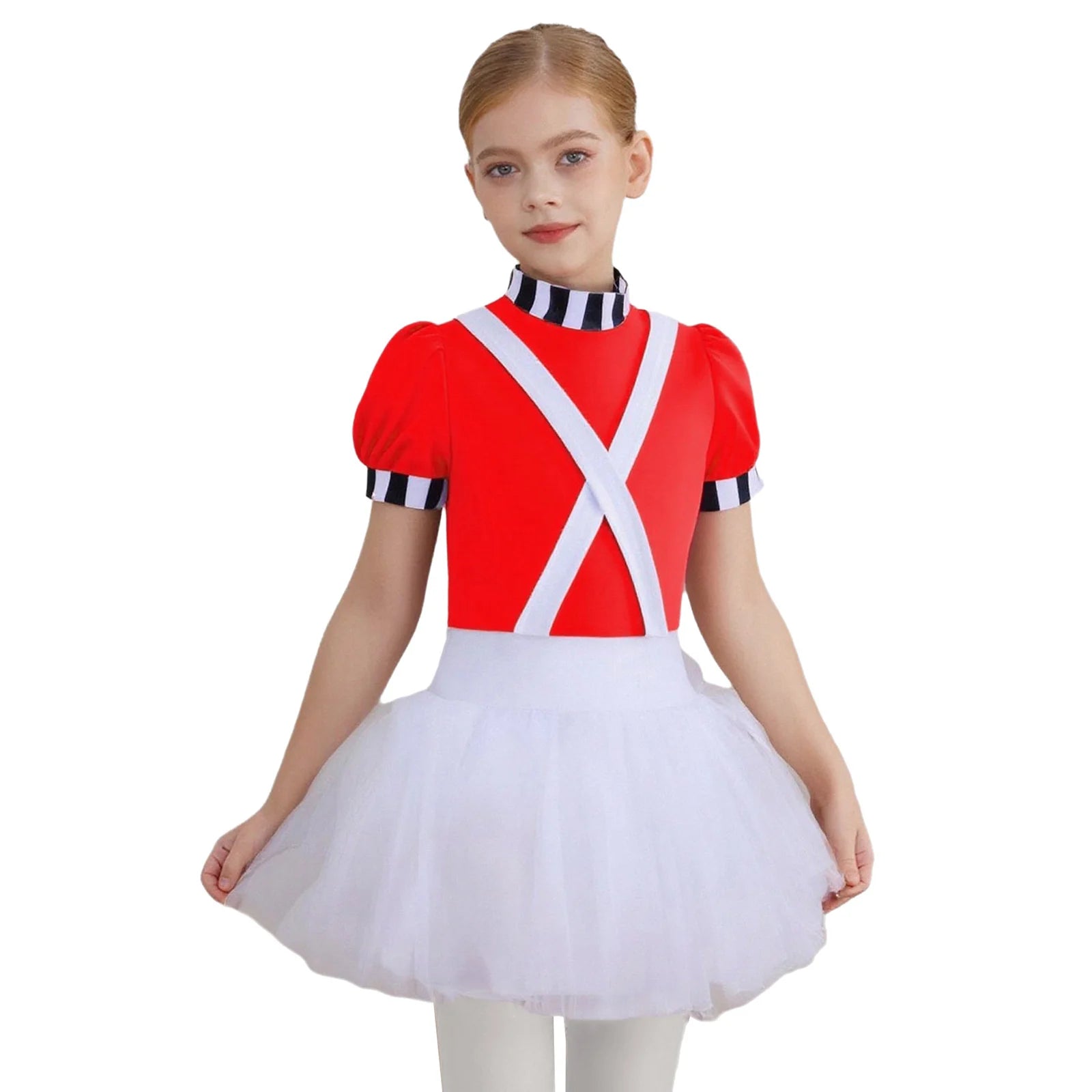 Kids Girls Halloween Chocolate Factory Worker Costume Theme Party Movie Character Cosplay Dress Up Short - product image 7