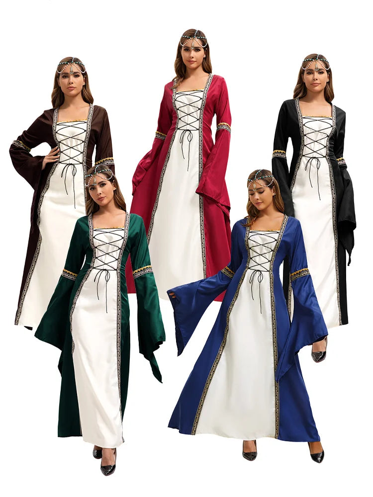 Women's Medieval Lace Full-Skirt Costume - alternate view 2