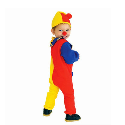 Sydanne Kids Clown Circus Costume Halloween Kids Boys Girls Baby Birthday Halloween - Clown jumpsuit / S