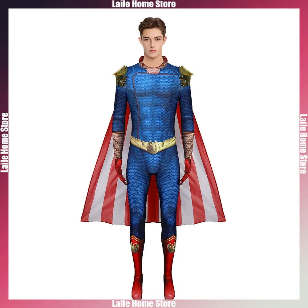 The Boys Cospaly the Homelander Costume Women Men Halloween Costume Antony Starr Superhero - A / XL
