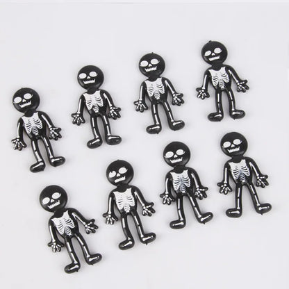 10Pcs Horror TPR Stretchable Skeleton Skull Man Prank Toys for Halloween Party Favors Kids Birthday Pianta - product image 5