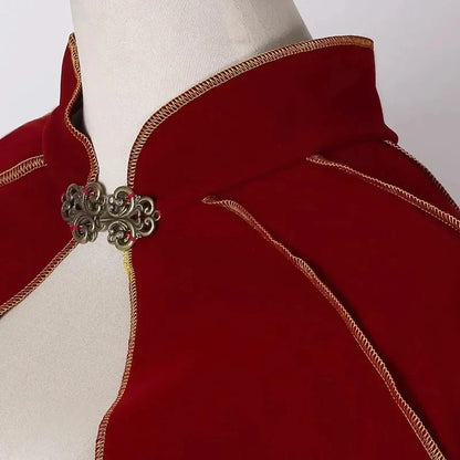 Men's Medieval Cloak Cape Shawl Pirate Robe Lord Retro Costume - alternate view 6