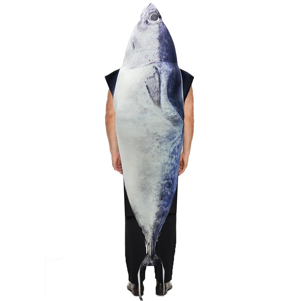 Halloween Cosplay Fish Costume Fruit Strawberry Adult Unisex Outfits Carnival Party Cosplay Funny Fish Animal Dress up Women Clo