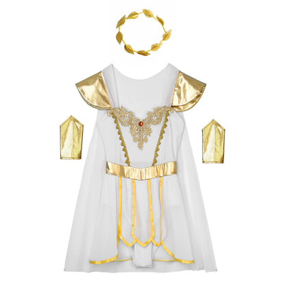 Women's Roman Ancient Greek Leaves Garland Headwear Caped Petal Costume - alternate view 3