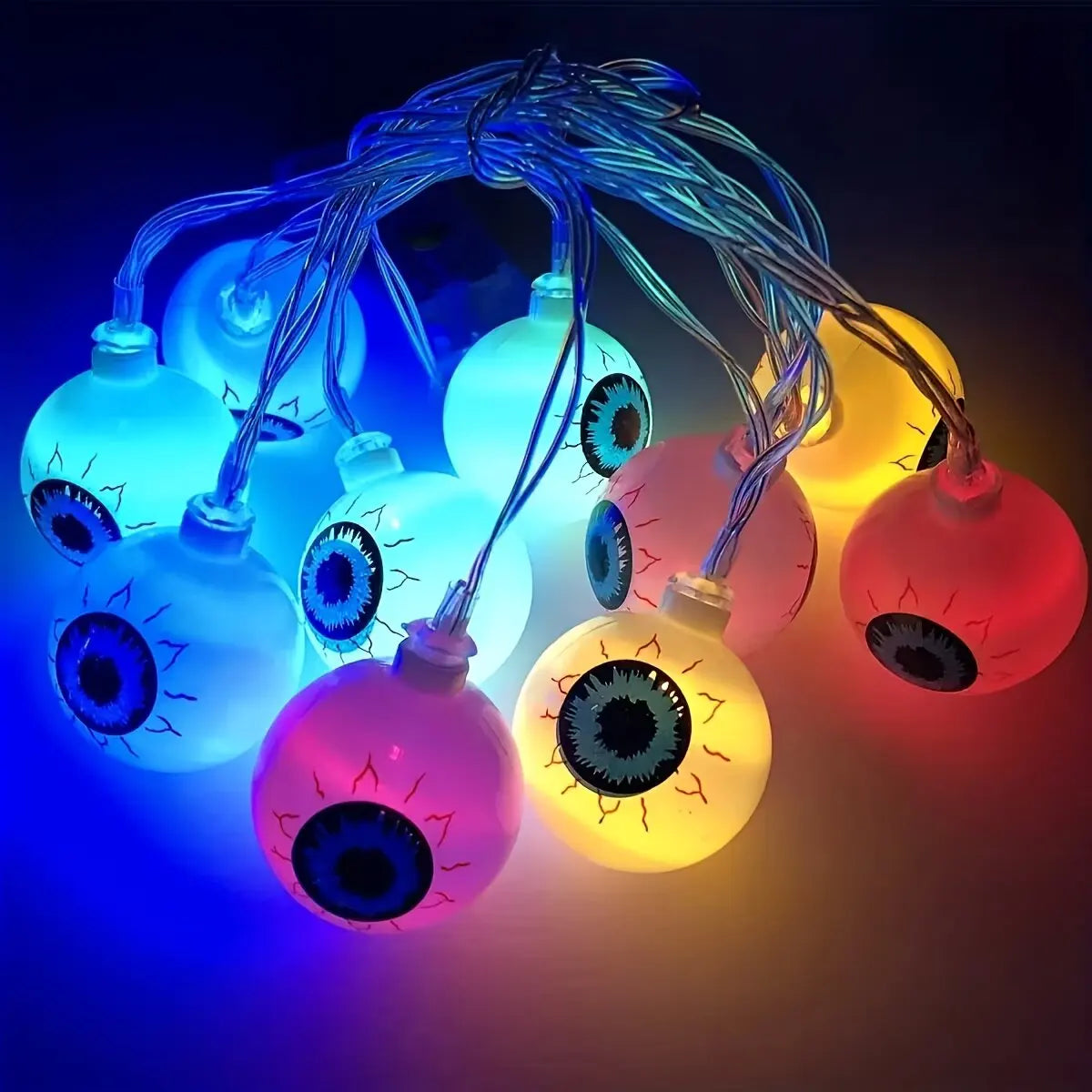 Halloween Decorations Eyeball String Lights LED Fairy Lights Spooky Horror - product image 6