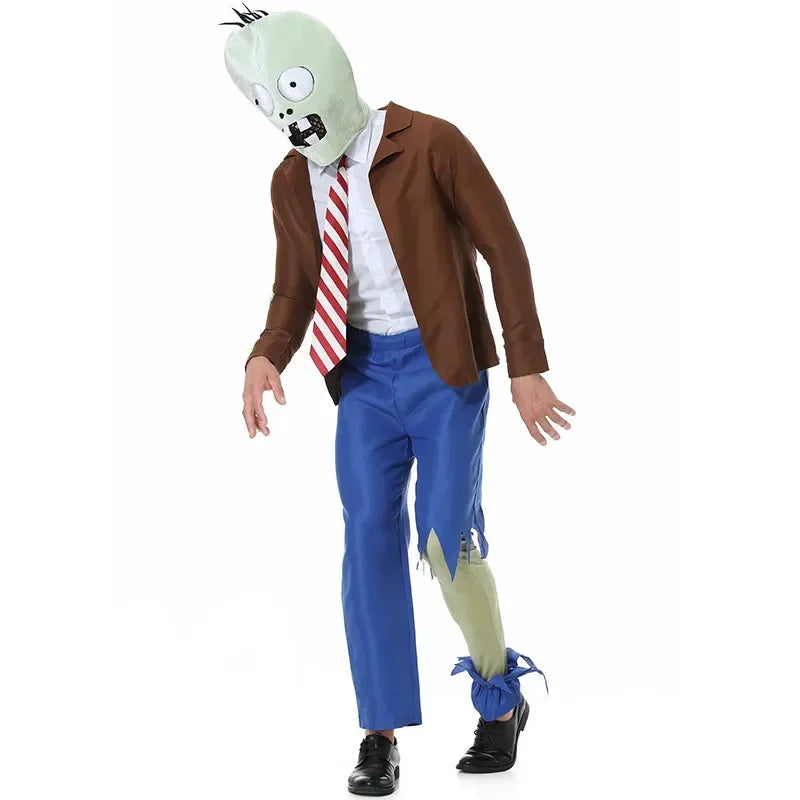 Halloween Family Festival Plants Vs. Zombie Humanoid Doll Cosplay Set Adult KidParty