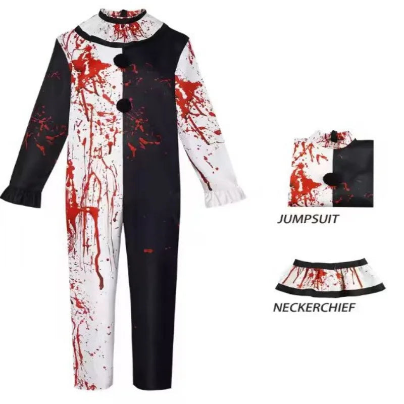Movie Art The Clown Cosplay Costume Bloody For Men Women Party Terrifier 2 Art The Clown Cosplay Jumpsuit - product image 6