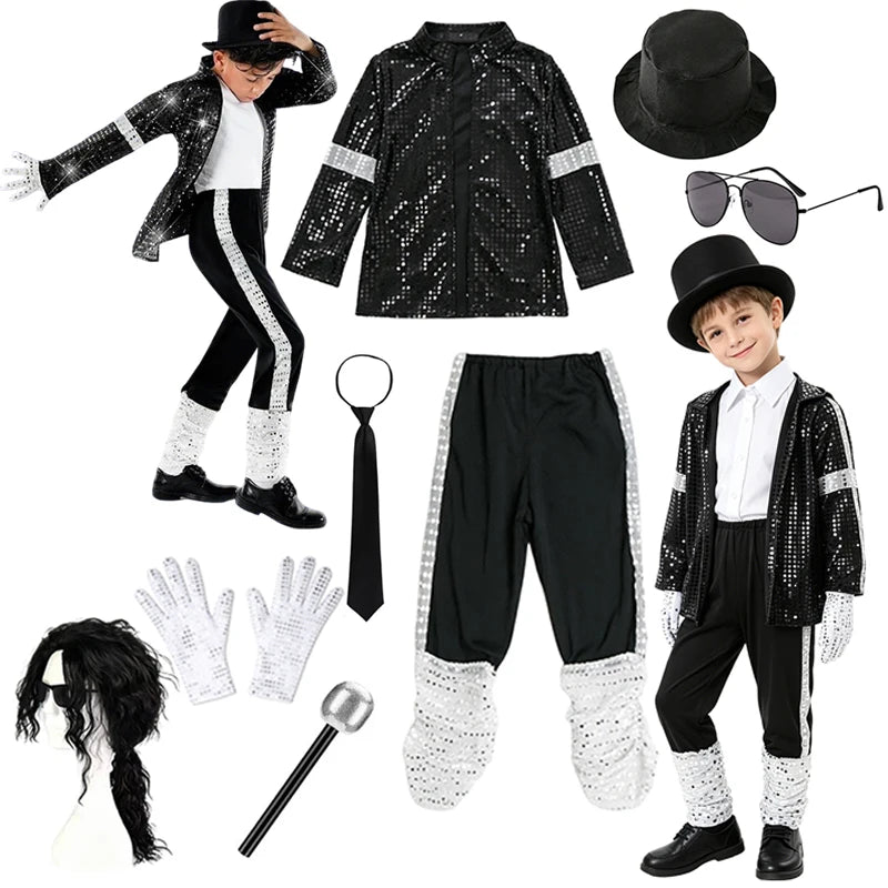 Iconic Pop Star-Inspired Boys' Halloween Costume Set for Kids - product image 6