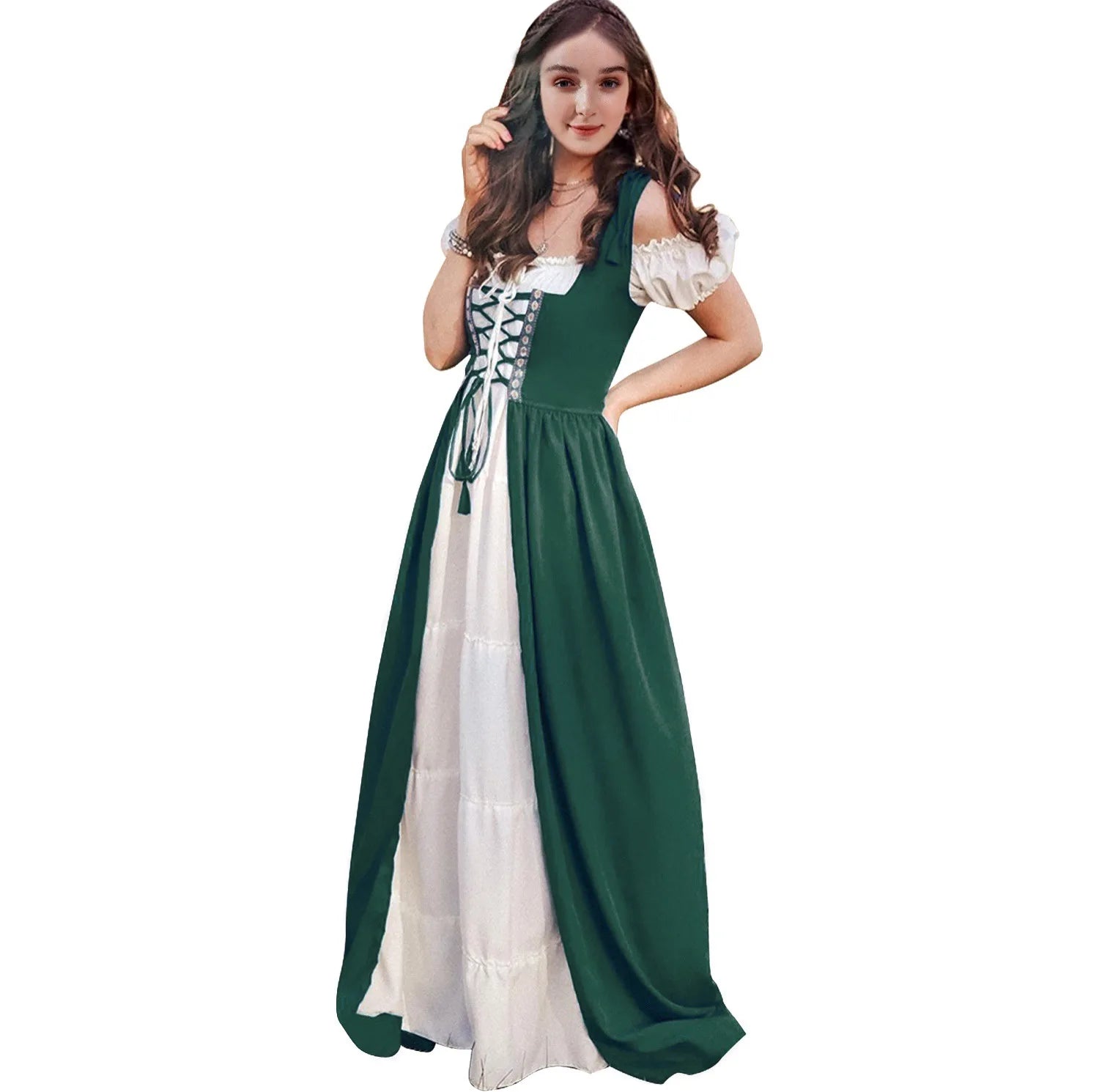Medieval Renaissance Drama Dance Costume Halloween Girdle Cos Dress Halloween Costumes for Women Dress Love - product image 11