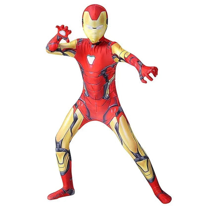Kids Iron Man Costume Superhero Costume Cosplay Bodysuit Full Sets with Mask Halloween Costume for Kids - product image 3
