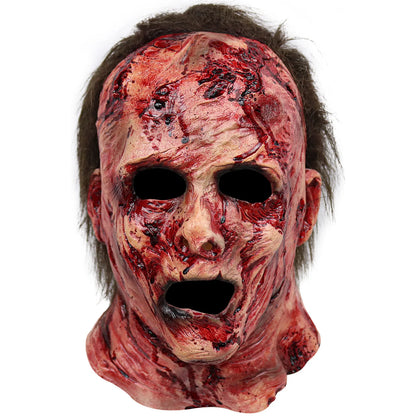 Women's Tops Halloween Silicone Mask Scary Clown Masks Scary Headgear Head Mask Mascaras - Beige