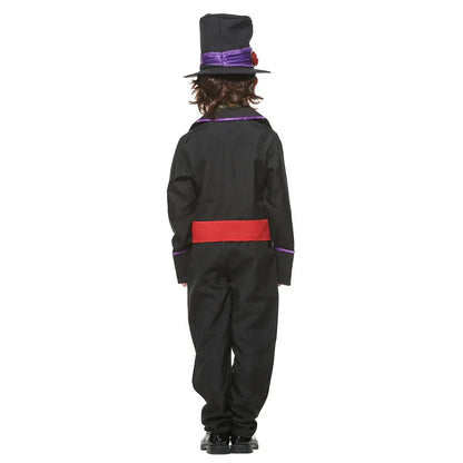 Fearful Black Children Kids Boy Skeleton Ghost Cosplay Costume Theme Party Halloween - product image 2