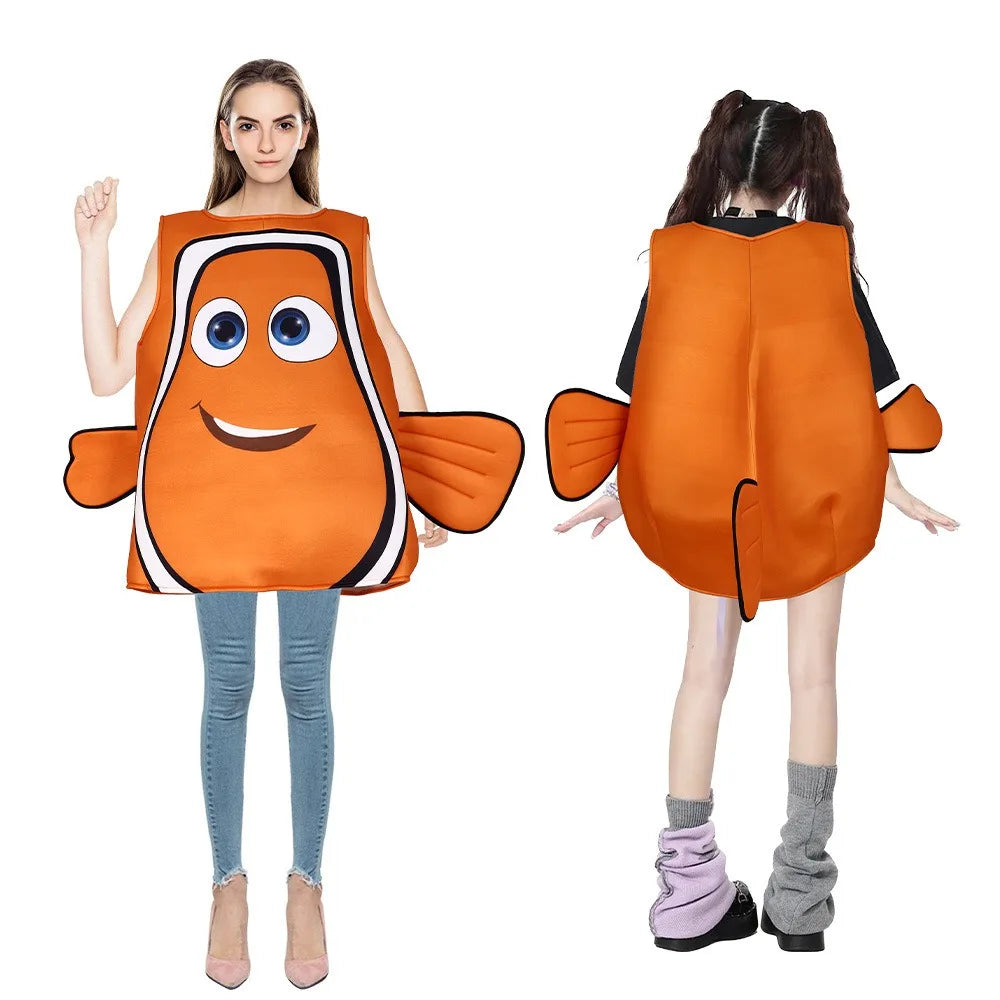 Anime Find Nemo Dory Clown Fish Costume Adult Clownfish Nemo Halloween Costume for Women - View 8