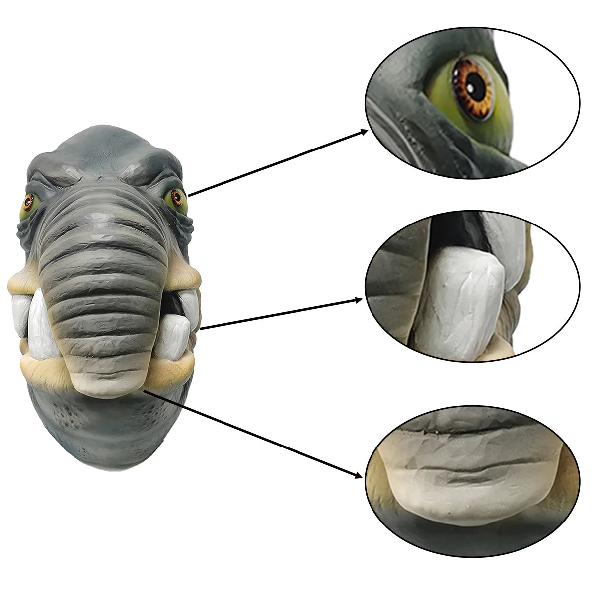 Watto Mask Helmet Latex Full Head Halloween Cosplay Costume Accessories for Adult