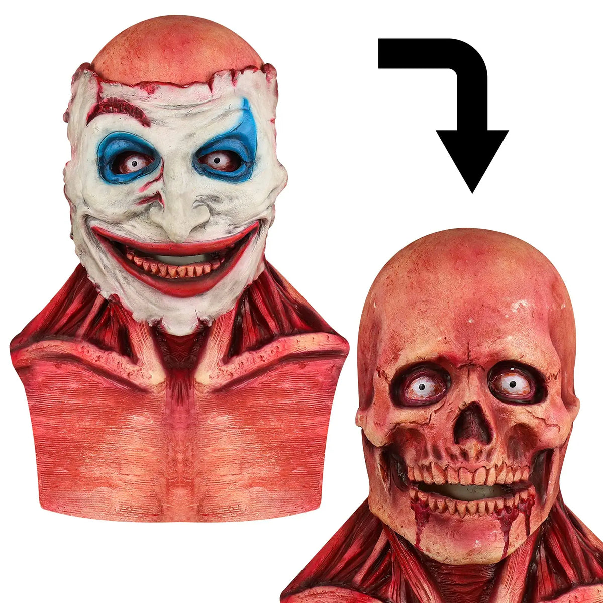 Bulex Which Is Me Scary Halloween Mask Tear Off Type Skeleton Horror - product image 5