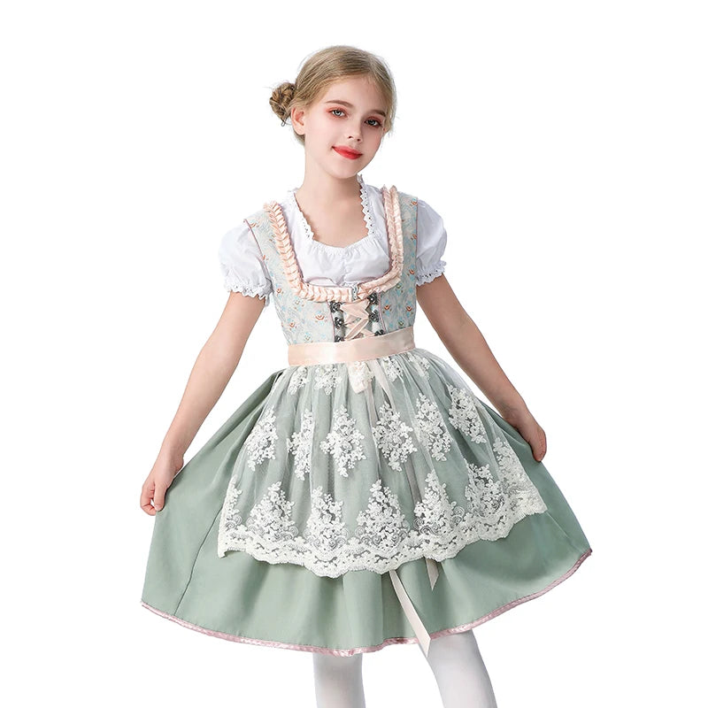 Kids' Bavaria German Oktoberfest Munich Farm Pastoral Flower Costume - alternate view 5