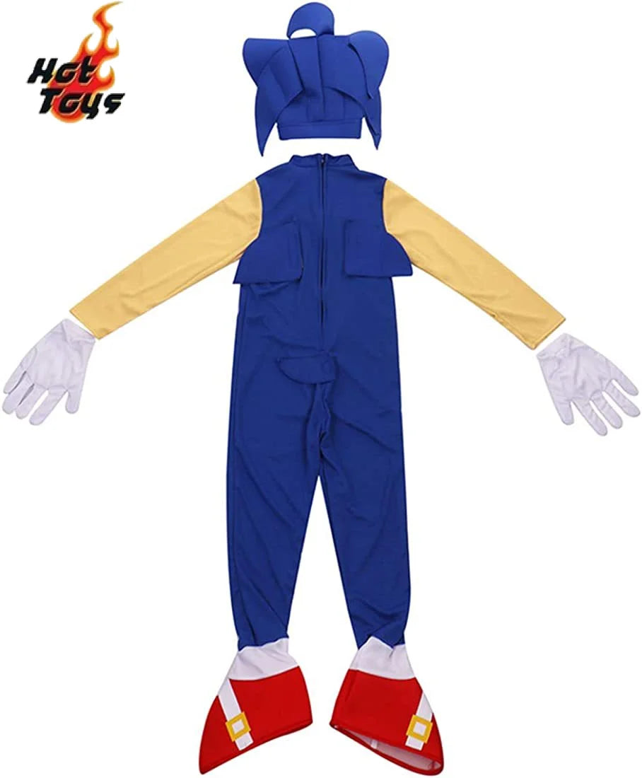Sonic the Hedgehog-Inspired Costume for Kids | Halloween Bodysuit