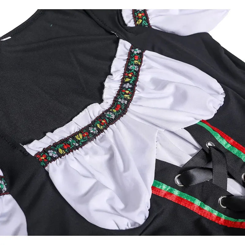 Adult Women Carnival Oktoberfest Dirndl Costume Germany Beer Maid Tavern Wench Waitress Outfit Cosplay - product image 5