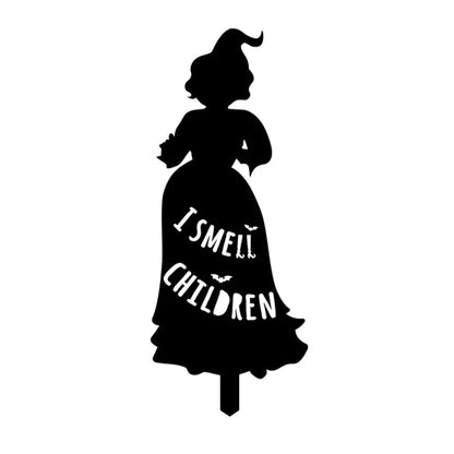 Halloween Iron Art Witch Signs Frame Silhouette Decor Carnival Home Decor Outdoor Garden Black Hocus Pocus Magic Witches Gifts
