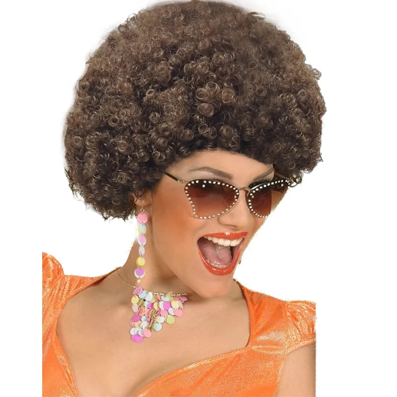Clown Wig Afro Puff Wigs 80s Costume Anime Halloween Fancy Wigs - View 15