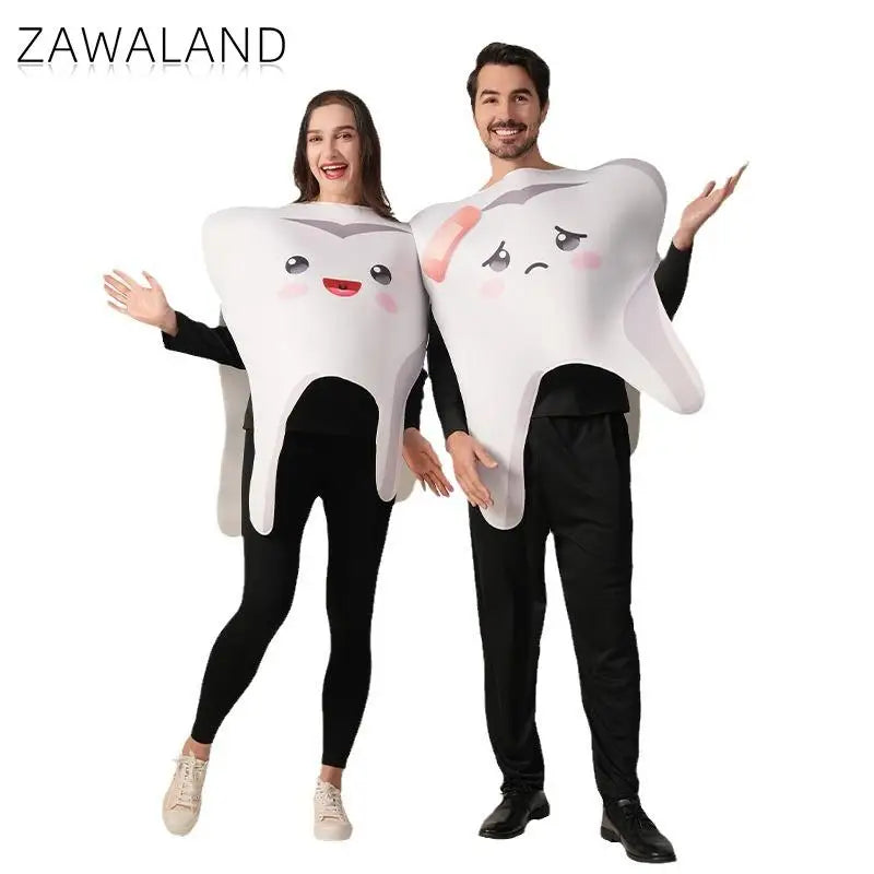 2Pcs/Set Teeth Party Costume Women's Men's Carnival Disguise Funny - view 3