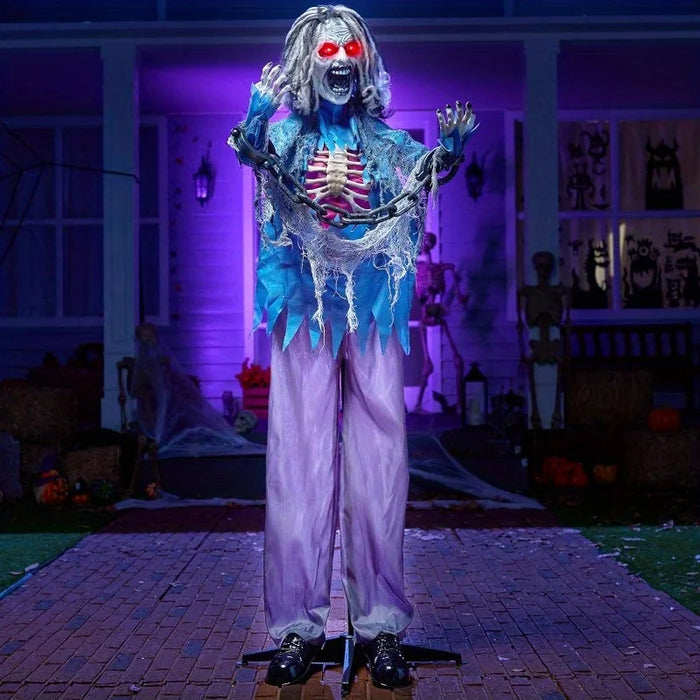 Light-Up Zombie Ghost Halloween Animatronic