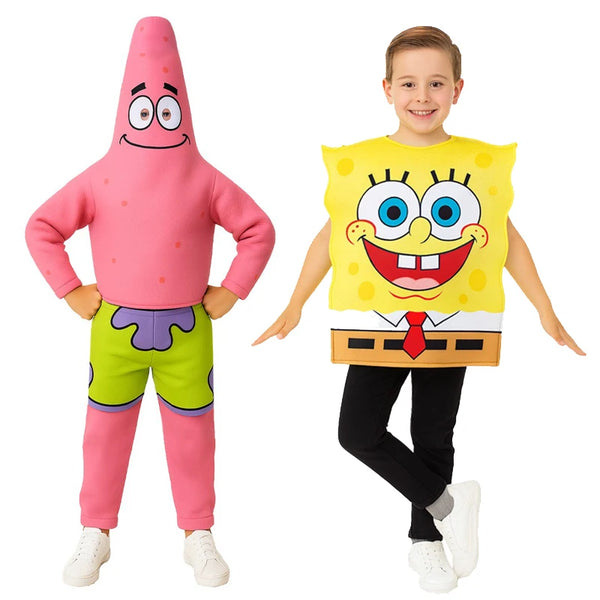 Halloween Kids Costumes Anime Cartoon Character Pai Da Xing Bodysuit Sponge Baby Costume - J4229-2 / one size fits all