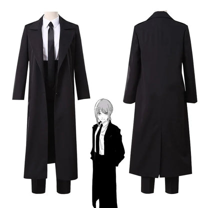 Anime Chain Saw Makima Costume Sawman Makima Costume for Men Women Suits Wigs Trench Shirt - Full Set Suits / XXL