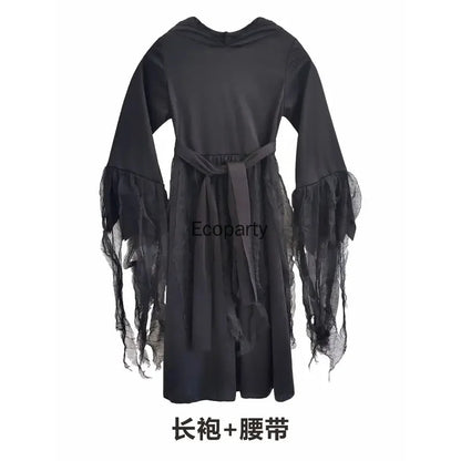 New Kids Halloween Demon Ghosts Costume Horror Night Ghost Dress Up Children Scream Death Demon Grim Reaper Cospaly Clothes