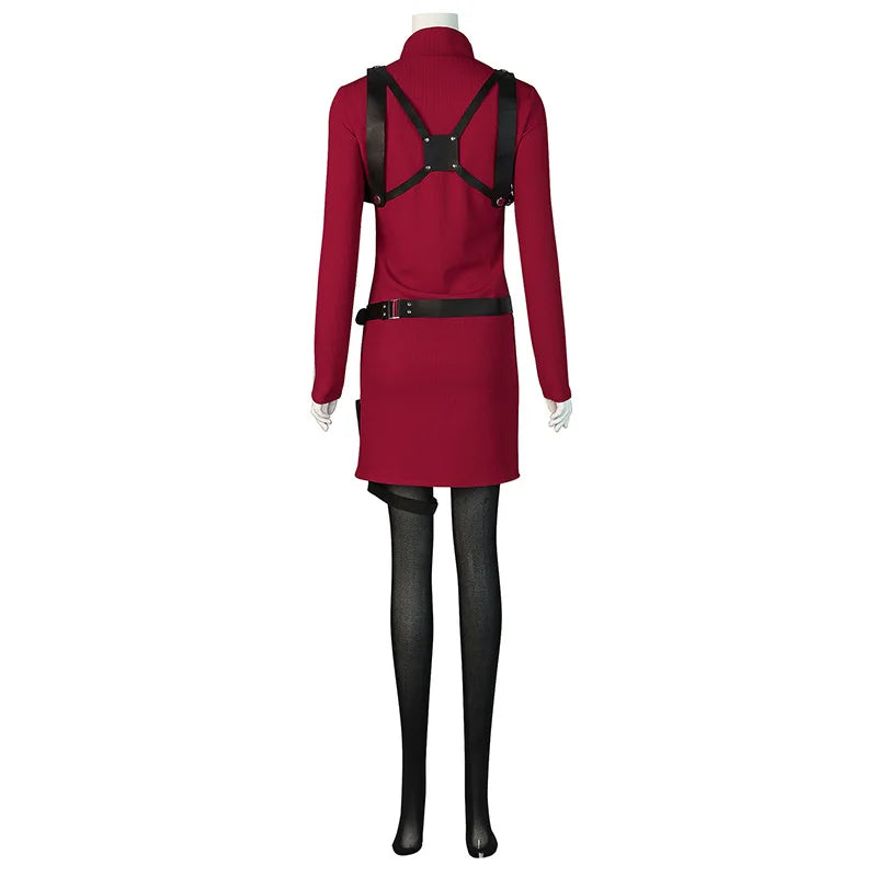 Female Ada Costume Wong Costume Dress Belt Cosplay Outfits Halloween Disguise Suit for - Package 1 / M