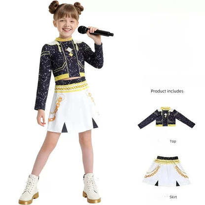 Zoey Rumi Mira Cosplay Costume kpop Women Girls Halloween Carnival Audlt Kids Child Party Role Playing Outfits - product image 6