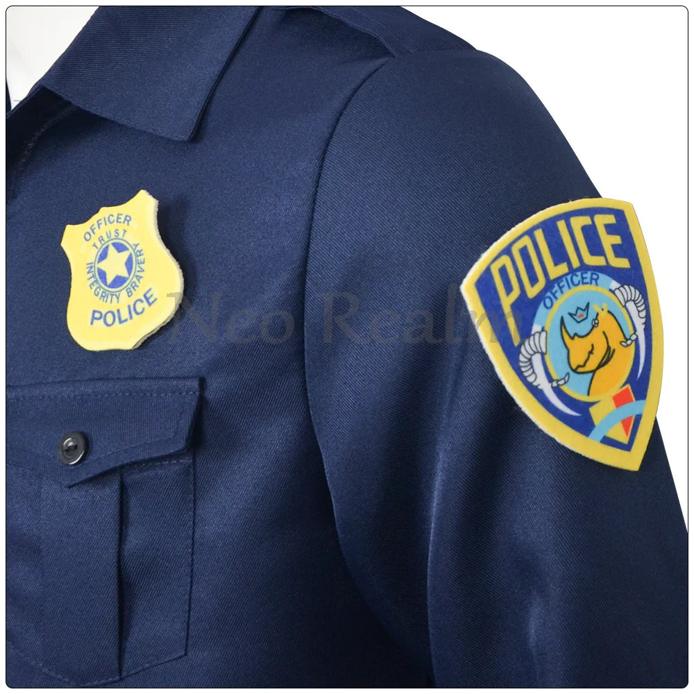 Adult Anime Fox Costume Cartoon Police Outfits Halloween Outfit for Men Women Easter - Set 2 / S