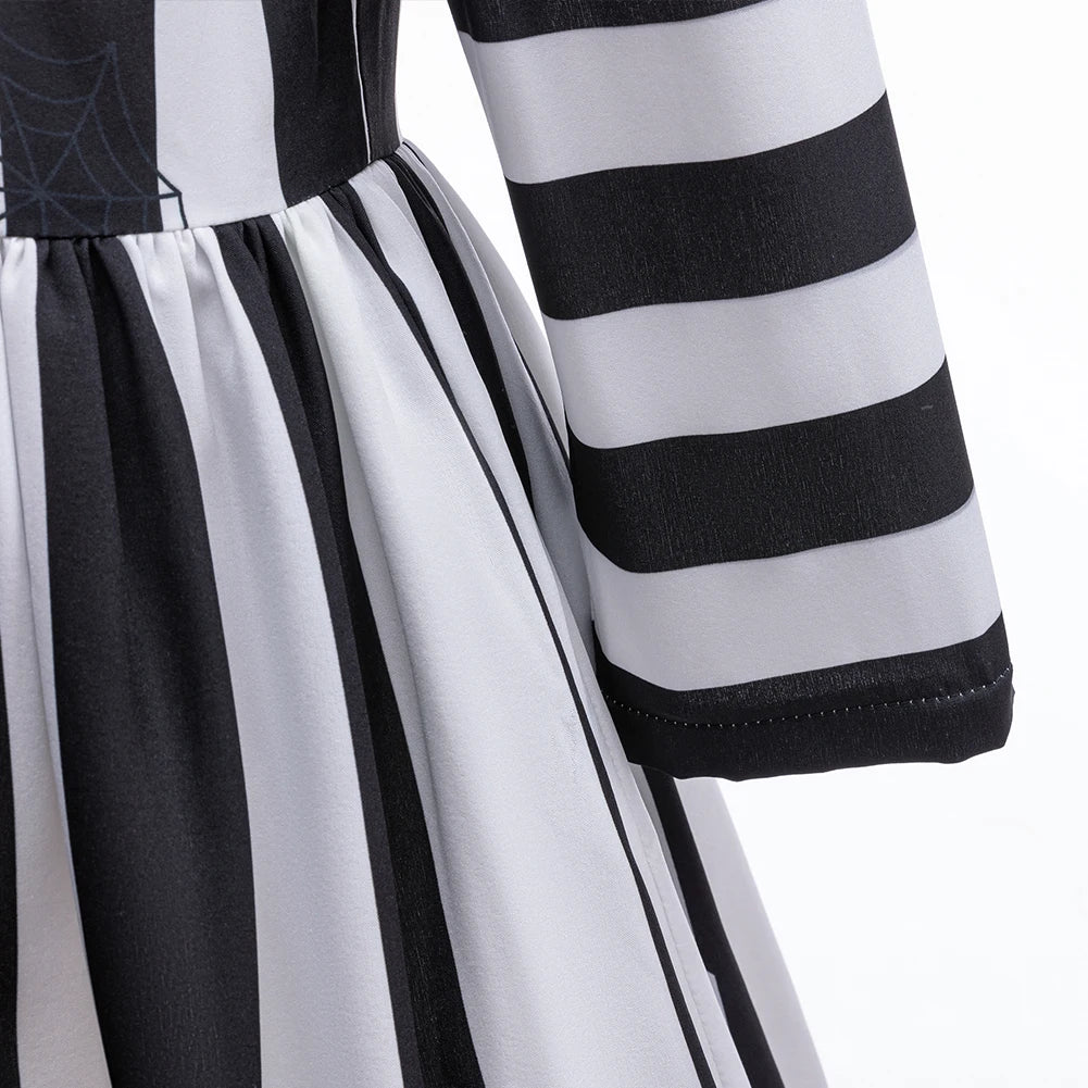 Kids' Black and White Striped Headband Movie Dress-Up Halloween Costume - as picture 1 / 130 6T