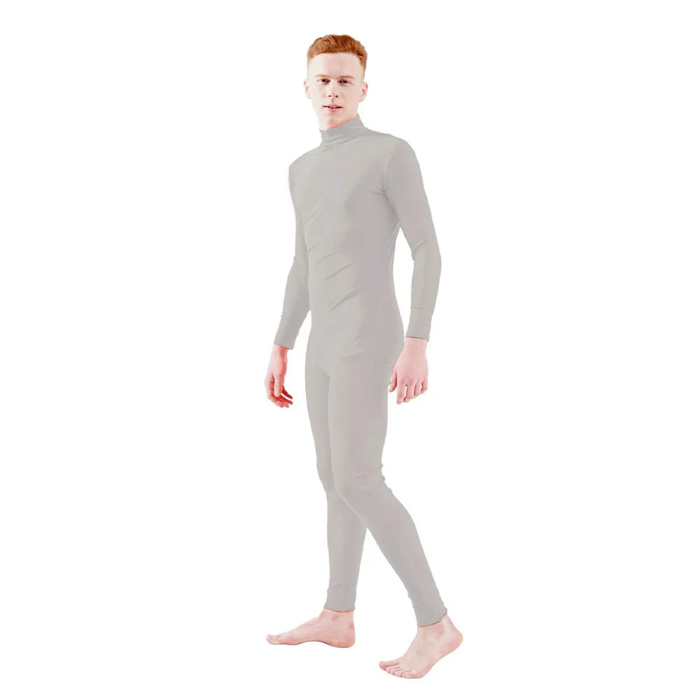 Kids' Full Bodysuit Zipper Without Hood Zentai Unitard Jumpsuits Green Costume - alternate view 2