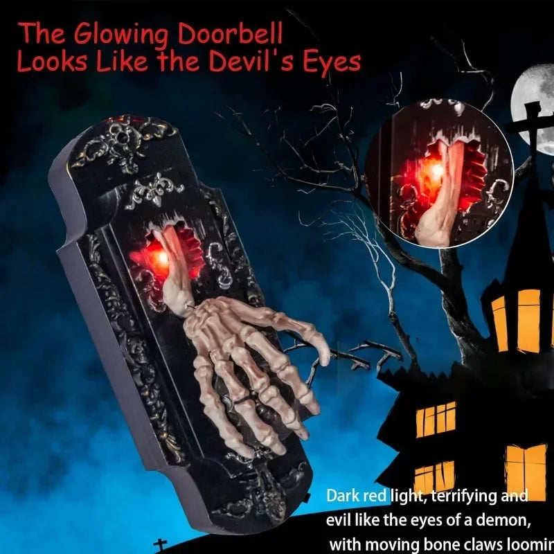 Motion-Activated Haunted Doorbell Halloween Animatronic - product image 3