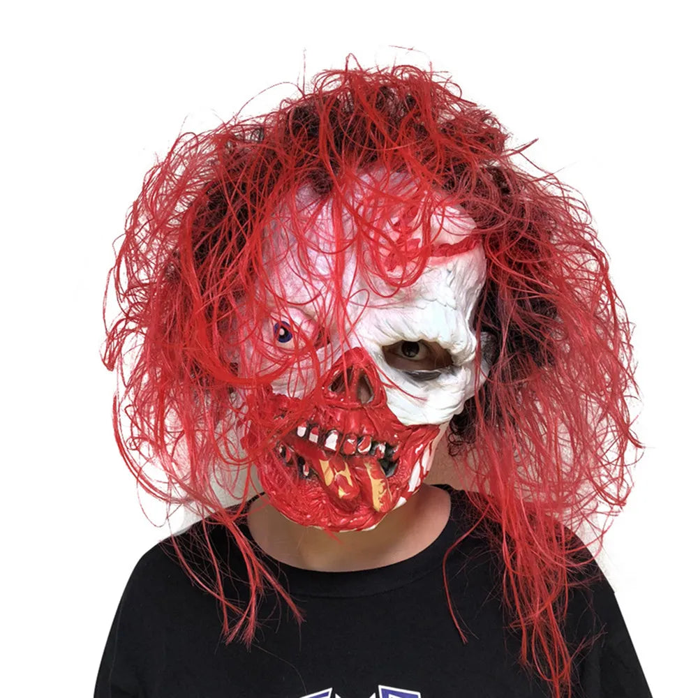Halloween Horror Mask Scary Face Tricky Mask for Props - China Mainland