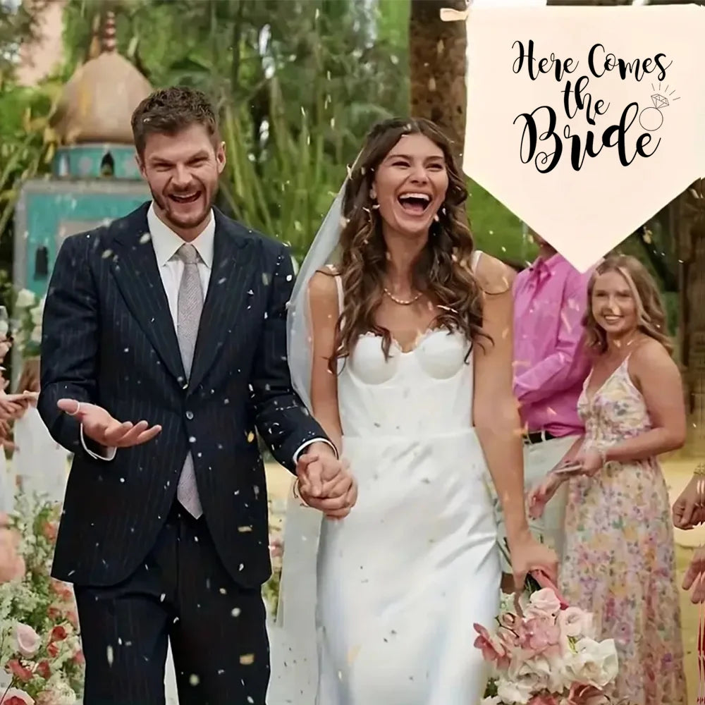 Banner Here Comes The Bride Wedding Decor Ideal for Bridal Showers - product image 3