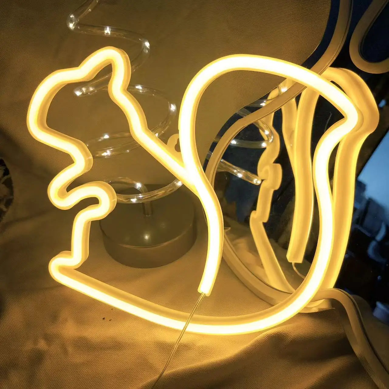 Halloween Bat Spirit LED Neon Wall Decor for Party Gift - Terrifying Atmosphere - USB or Battery Powered - product image 4