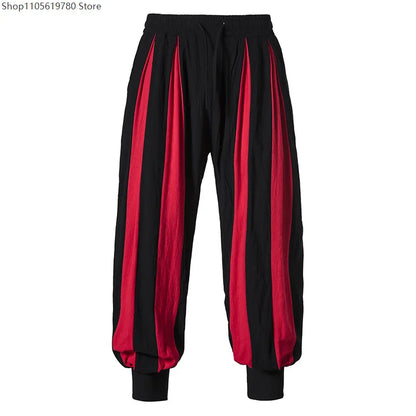 Halloween Costume Renaissance Medieval Men Pirate Circus Clown Costume Knight Trousers - C / XXL
